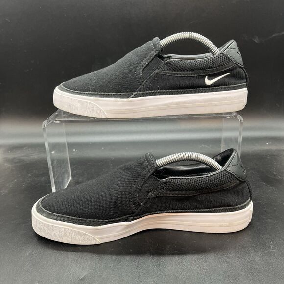 Nike Court Legacy CW6540-002 Black Slip On Shoes Sneakers Women’s Size 5.5 - Picture 2 of 7